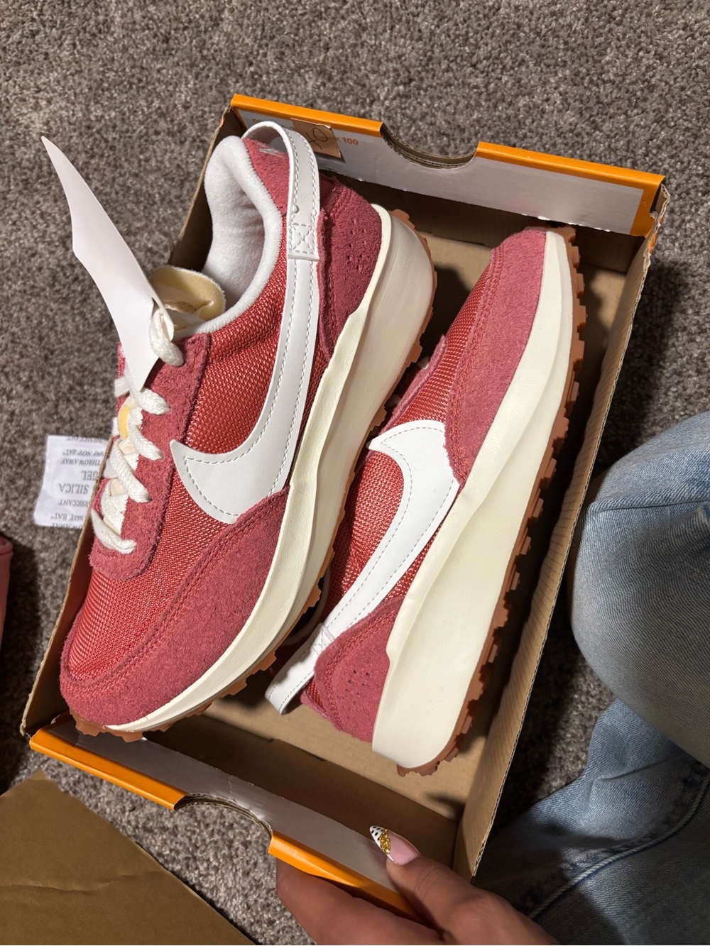 Nike Women’s Coral Pink Retro Runner with White Swoosh